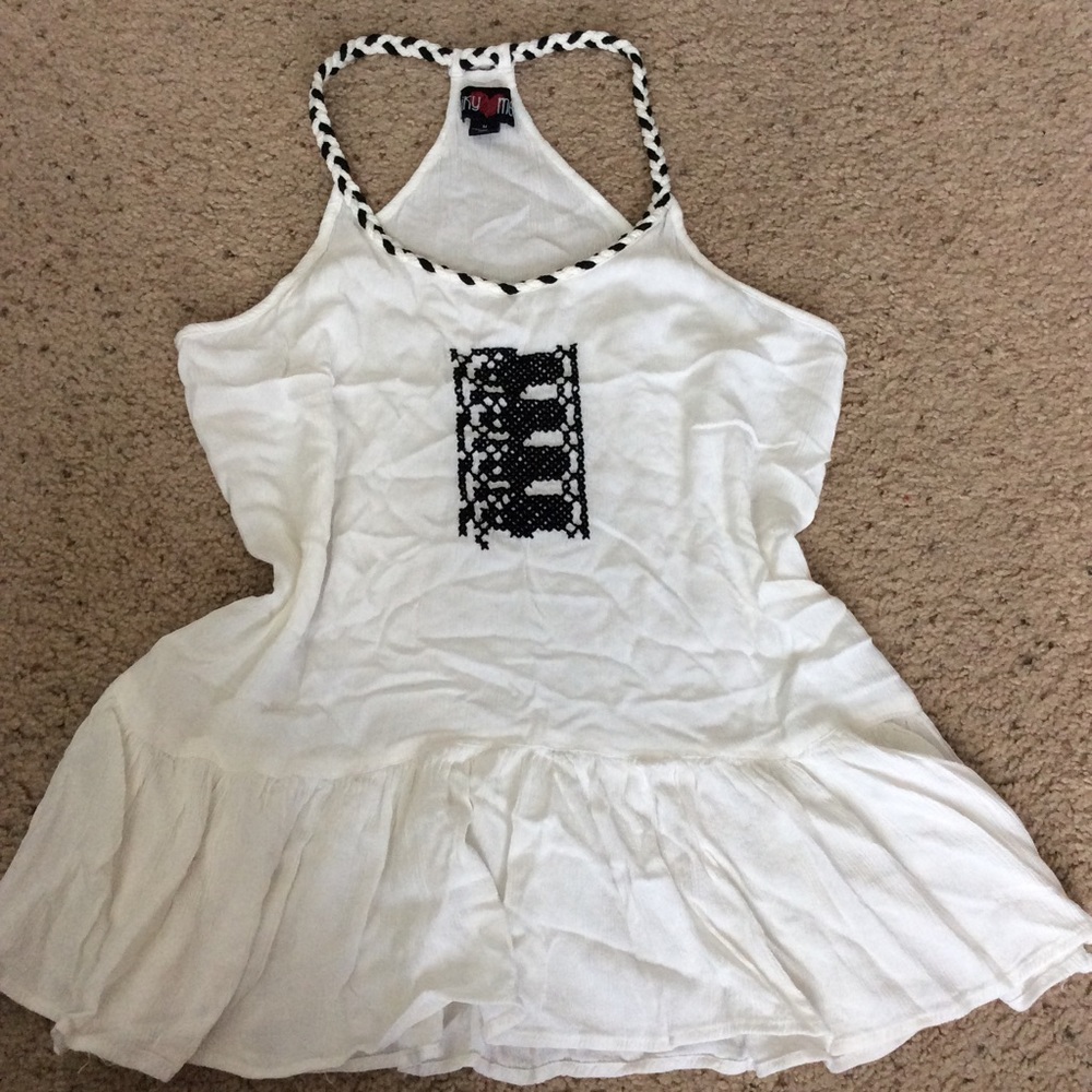 White flowy blouse